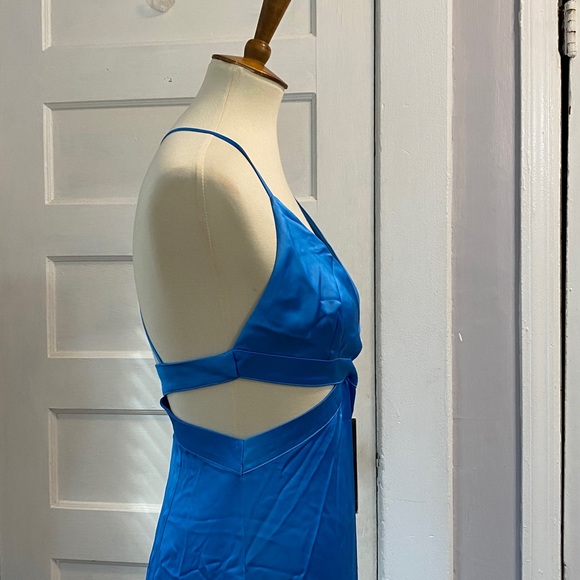 NWT Zara Satin Effect Cut-out Dress, Size S - Picture 14 of 17